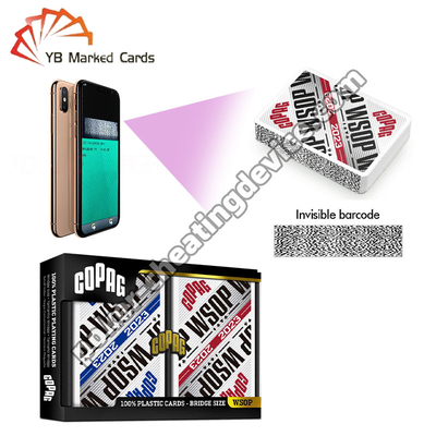 Copag WSOP Retro Design Infrared-Scannable Barcode Decks Blue / Red Double