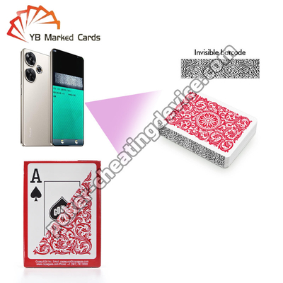 Copag Elite 100% Plastic Barcode Marked Cheating Cards Red Single Deck