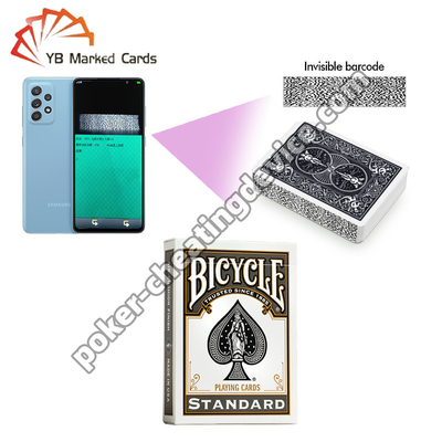 Bicycle Black Invisible Barcode Side Marked Decks