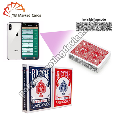 Bicycle Rider Back Professional Side Barcode Marked Cards