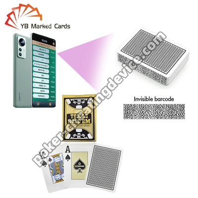 Copag Texas Hold'Em Invisible Barcode Cards Single Deck Black