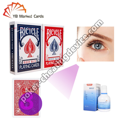Bicycle Rider Back Marked Playing Card For Invisible Contact Lenses
