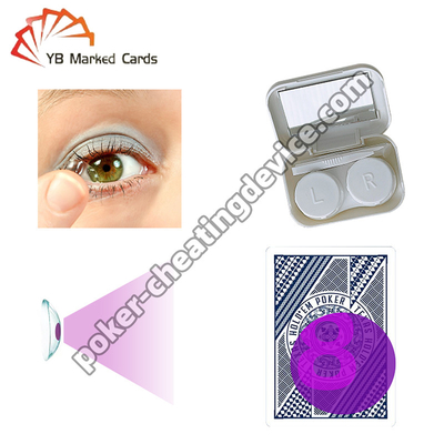 Invisible Ink Contact Lenses For Poker Detect Marked Cards Instantly
