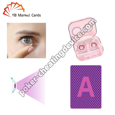 Cheating Cards Contact Lens For Secret Marked Poker Cards