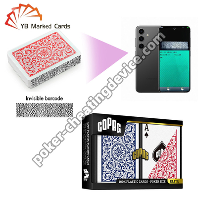 Copag 1546 Plastic Barcode Marking Playing Cards Regular Index Double Deck Set