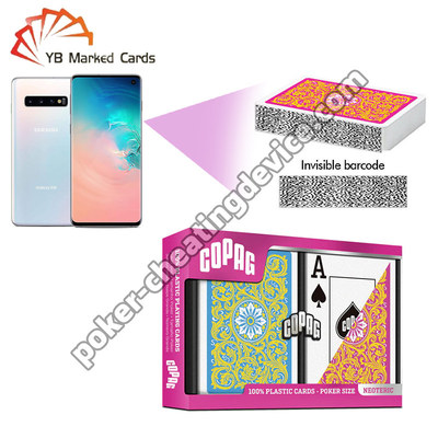 Copag Neoteric Barcode Marking Cards Jumbo Index Pink / Yellow Double Deck Set