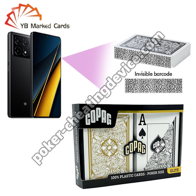 Copag Legacy Barcode Playing Cards Jumbo Index Black / Gold Double Deck Set