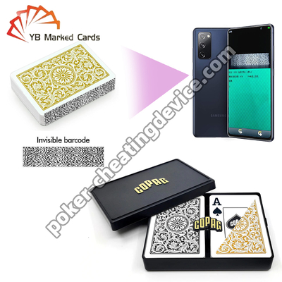 Copag 1546 Marking Barcode Cards Jumbo Index Black / Gold Double Deck Set