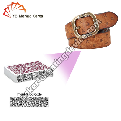 Leather Belt Hidden Poker Scanning Camera for Barcode Marked Cards