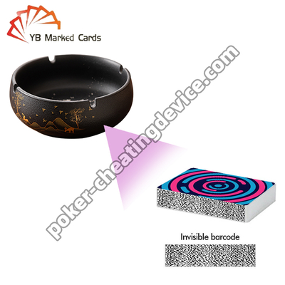 Ashtray Hidden Scanner for Poker Analyzer with Barcode Detection