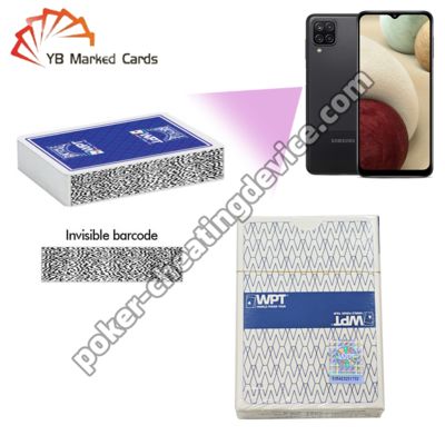 WPT Marked Barcode Cards For Poker Analyzer Cheating Device