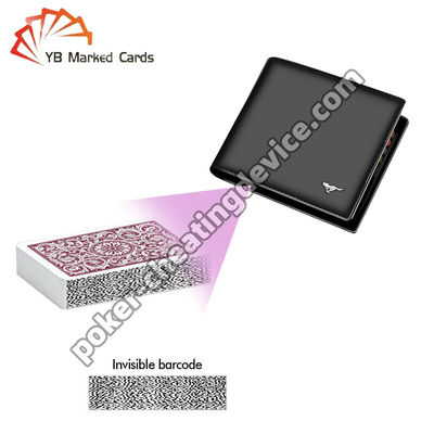 Wallet Playing Card Scanner Device For  Barcode Marked Decks