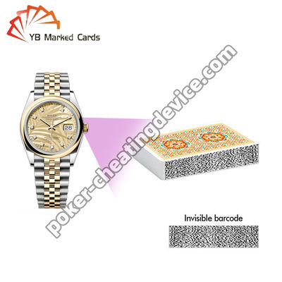 Watch Hidden Camera Scanner For Barcode Side Marked Cards