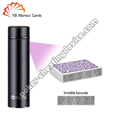 Water Bottle Poker Cheat Card Scanner For Marked Barcode Decks
