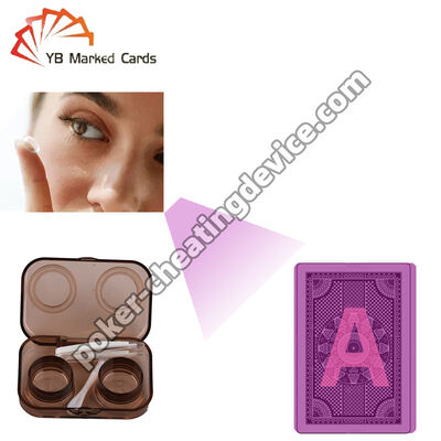Invisible Ink Infrared Contact Lenses For Luminous Marked Cards