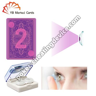 Marking Cards Contact Lenses To See Through Poker Cards