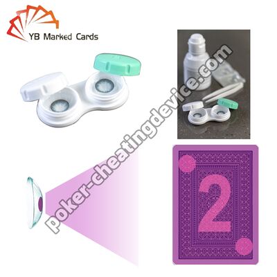 UV Invisible Ink Contact Lenses to See Through Marked Cards