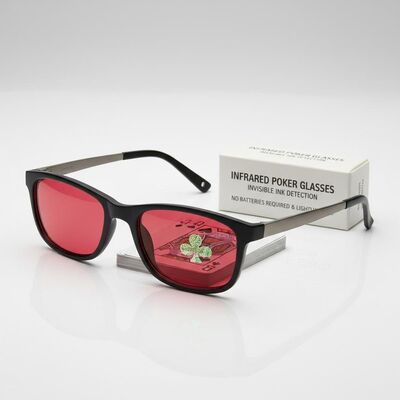 Infrared Poker Glasses for Invisible Ink Detection - No Batteries Required & Lightweight Marked Cards Glasses