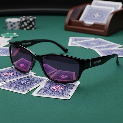 Poker Cheating Sunglasses Infrared See Invisible Marks on Cards